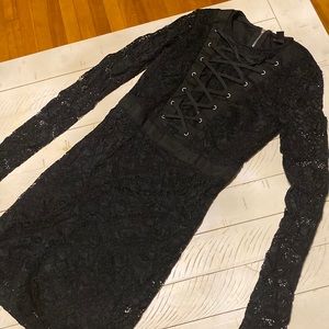 Material girl black lace dress
